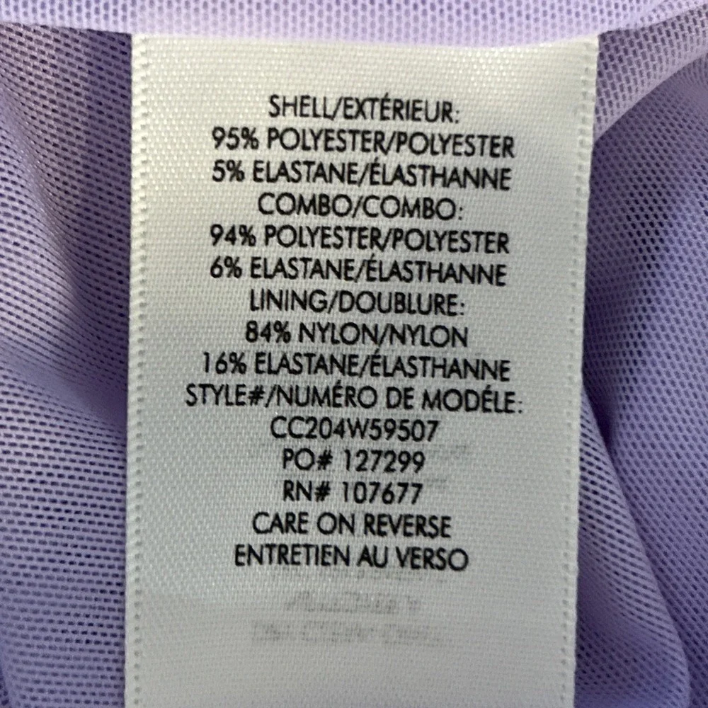 Alice + Olivia Havana Babydoll Cutout Dress Sz‎ 4 Going Out Mini Cocktail Purple